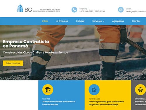 diseño web panama para contratistas