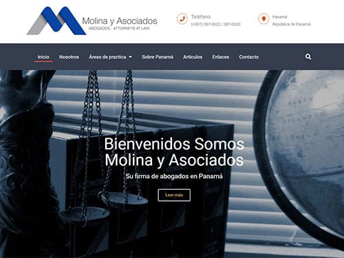 Pagina para abogados Panamá