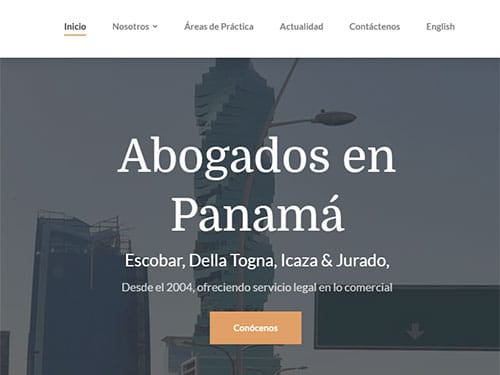 Paginas web para abogados Panamá