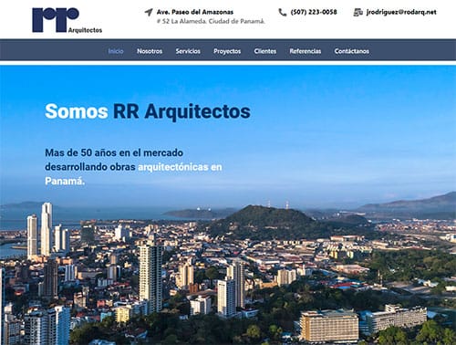 Páginas web para arquitectos en Panam{a