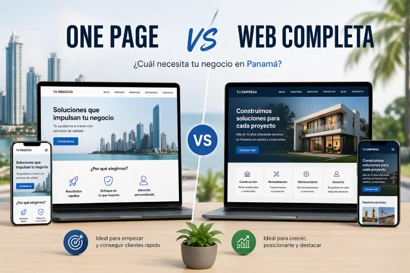 Páginas web economicas Panama